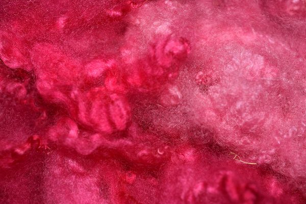 Färgad ull, cerise nyanser - Bild 4