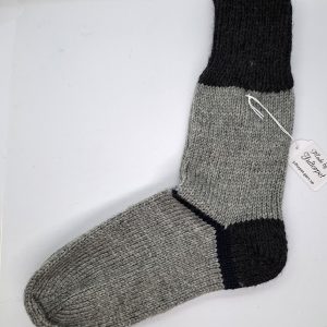 Raggsockor stl 42/43, ljusgrå/mörkgrå