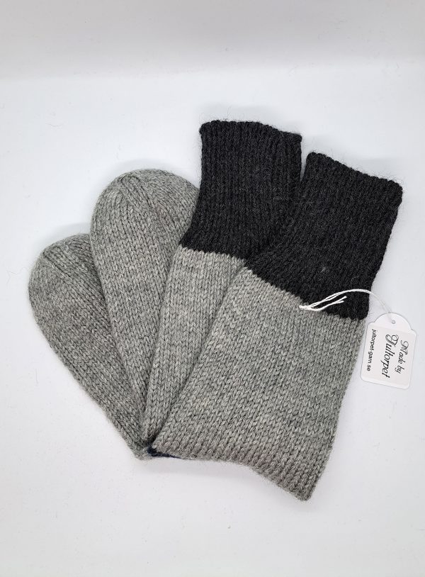 Raggsockor stl 42/43, ljusgrå/mörkgrå - Bild 3