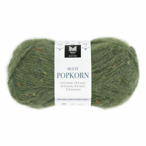 Multi Popkorn, armégrön