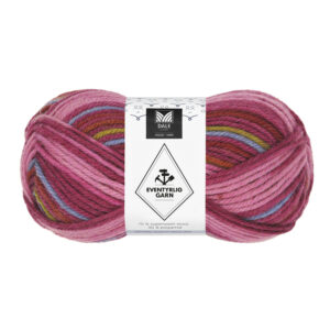 Eventyrlig Garn, hallon ränder, nr 7616